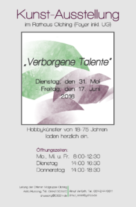 Ausstellung „Verborgene Talente“ im Rathaus