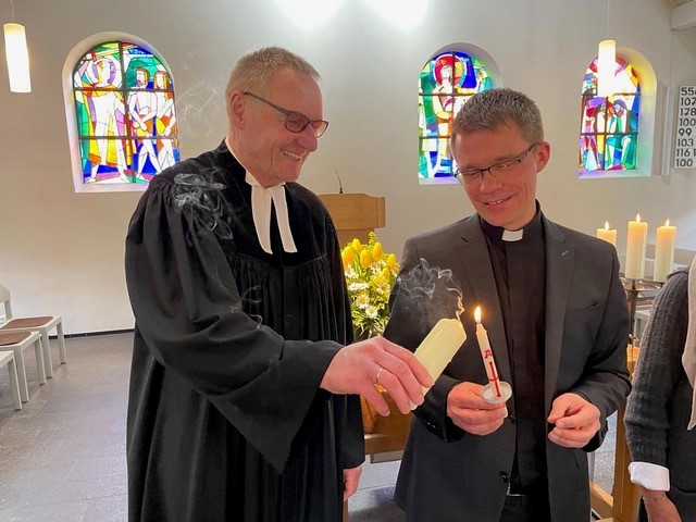 Ökumenischer Austausch des Osterlichtes OlchingBlog,ein Service des