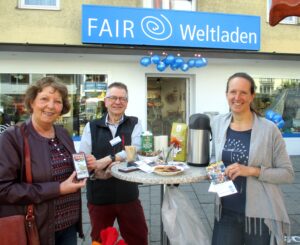 Faire Produkte auch am Marktsonntag in Olching.