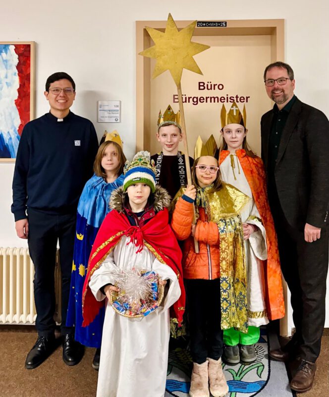 Sternsinger zu Besuch bei Bürgermeister Magg – 9.01.2025