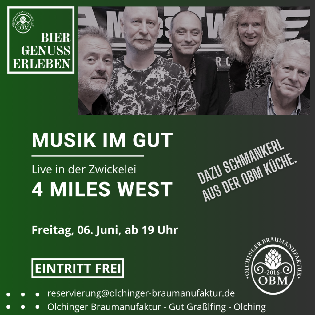 4 Miles West am 6.6.2025 live in der Zwickelei