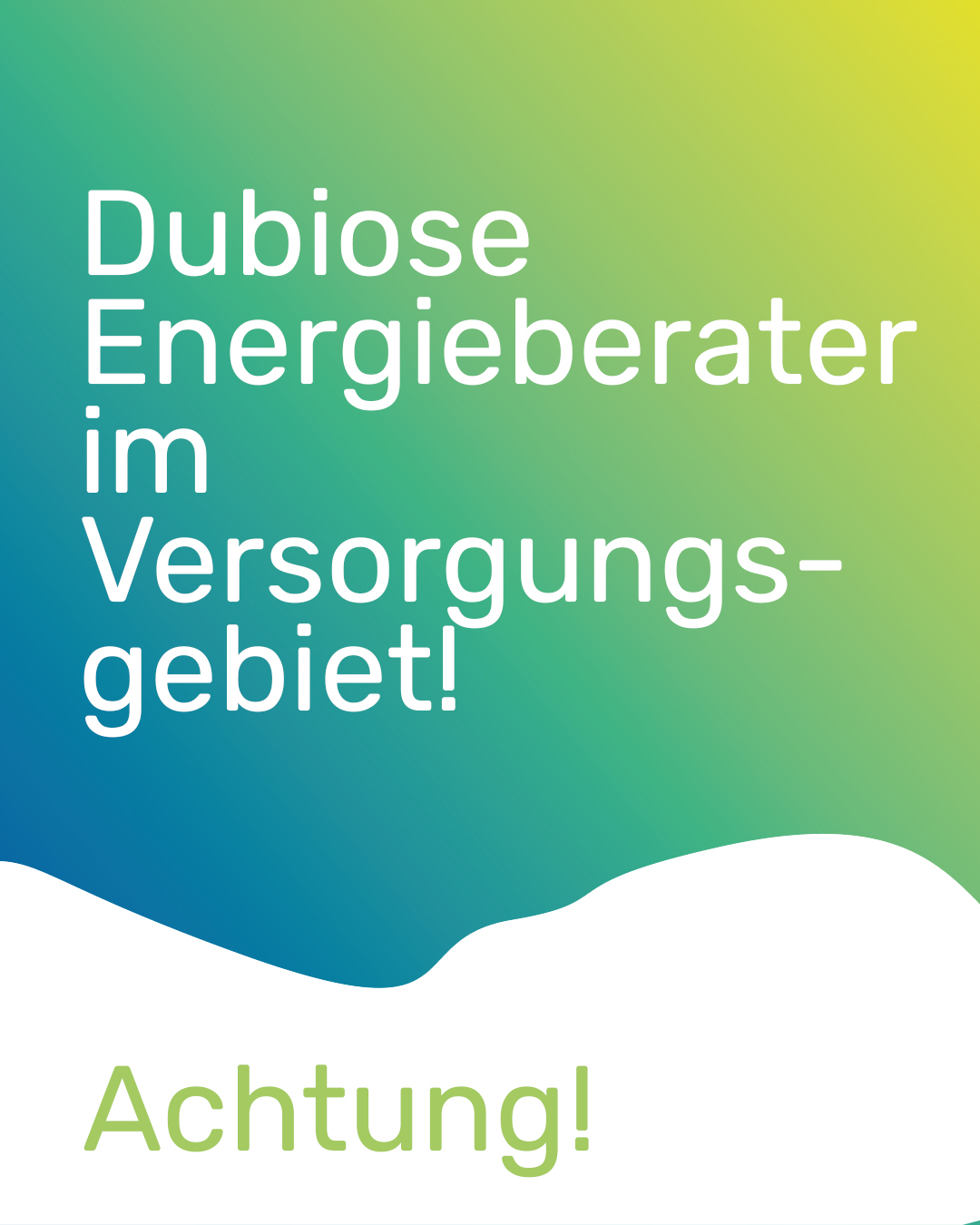 Achtung vor unseriösen Haustürgeschäften!
