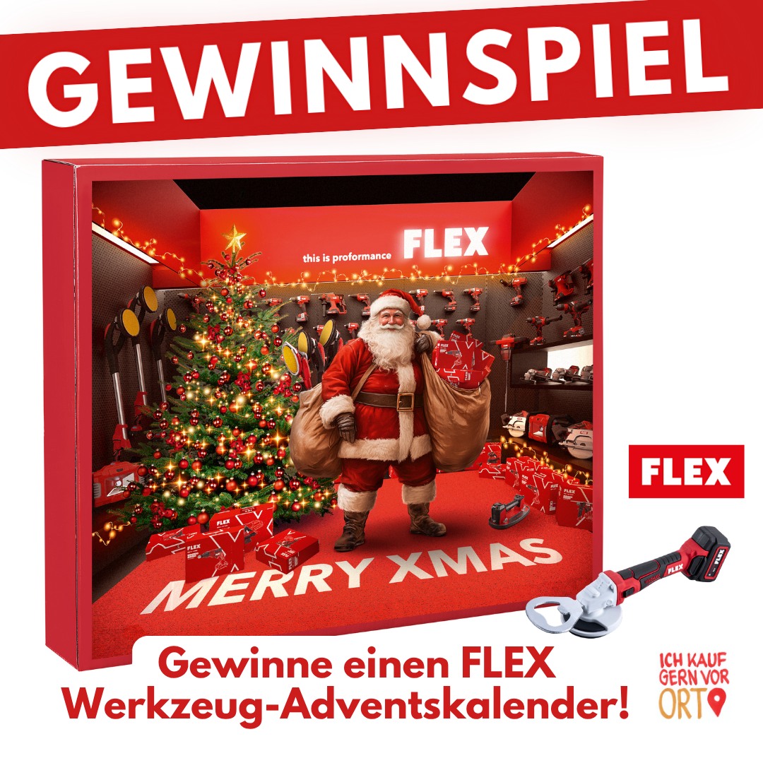 Gewinne den FLEX-Adventskalender 2025 und bring deine Werkstatt auf Höchstleistung!