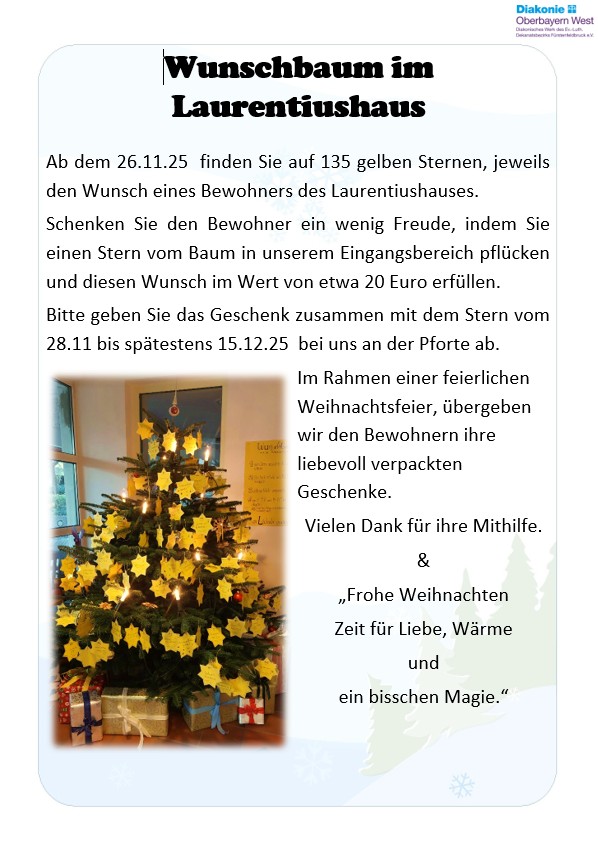 Wunschbaum im Laurentiushaus Olching