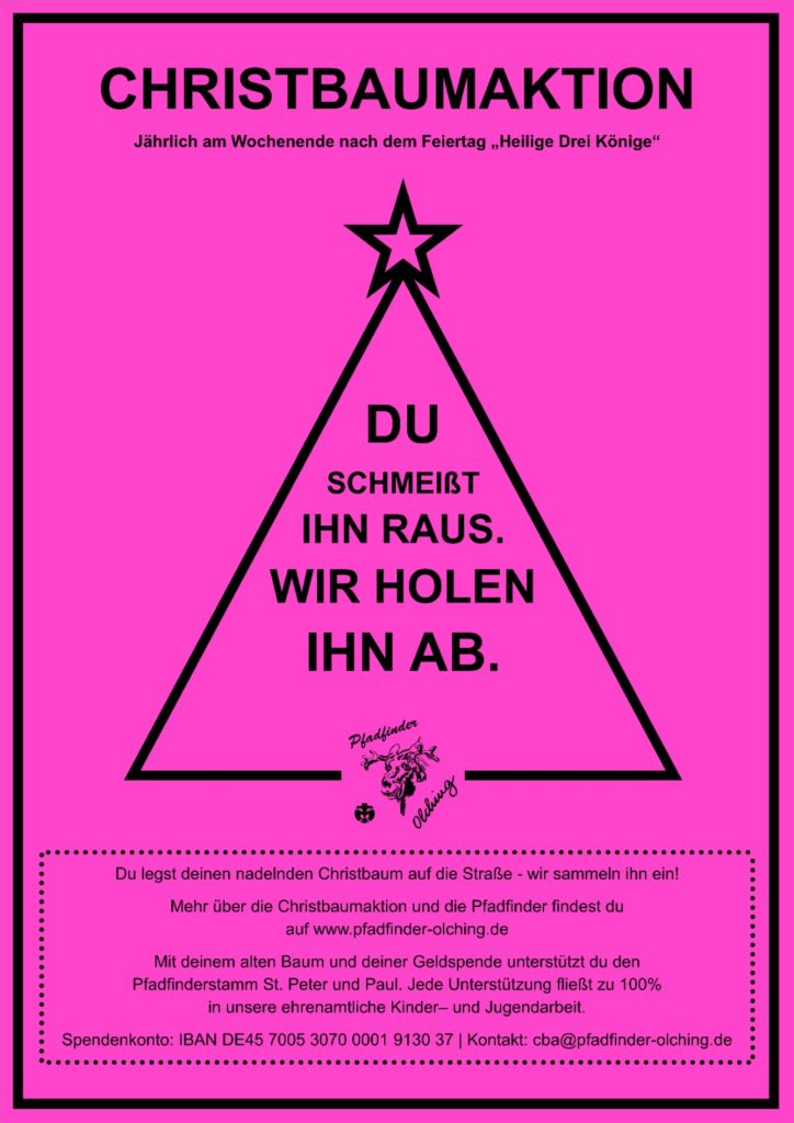 Pfadfinder Olching – Christbaumaktion