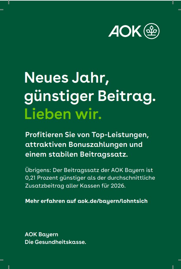 AOK – Beitrag in 2026 und Wechsel im Beiratsvorsitz