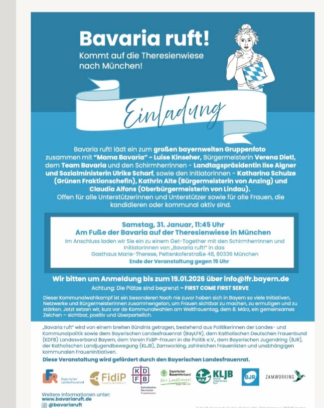 Pressemitteilung: Bavaria ruft auch in Olching!