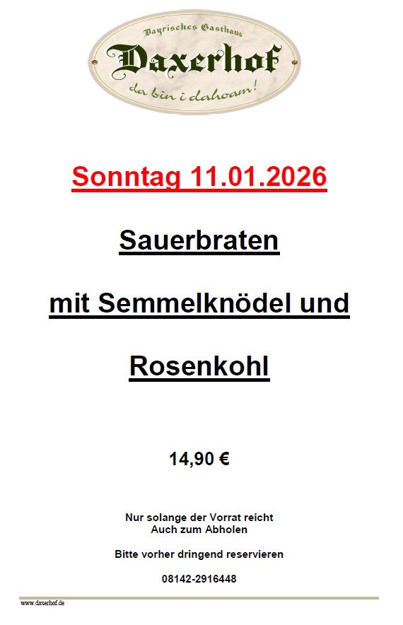 Sauerbraten im Daxerhof