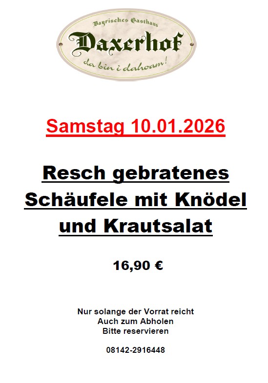 Schäufele im Daxerhof