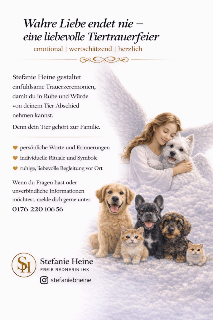 Wahre Liebe endet nie – eine liebevolle Tiertrauerfeier