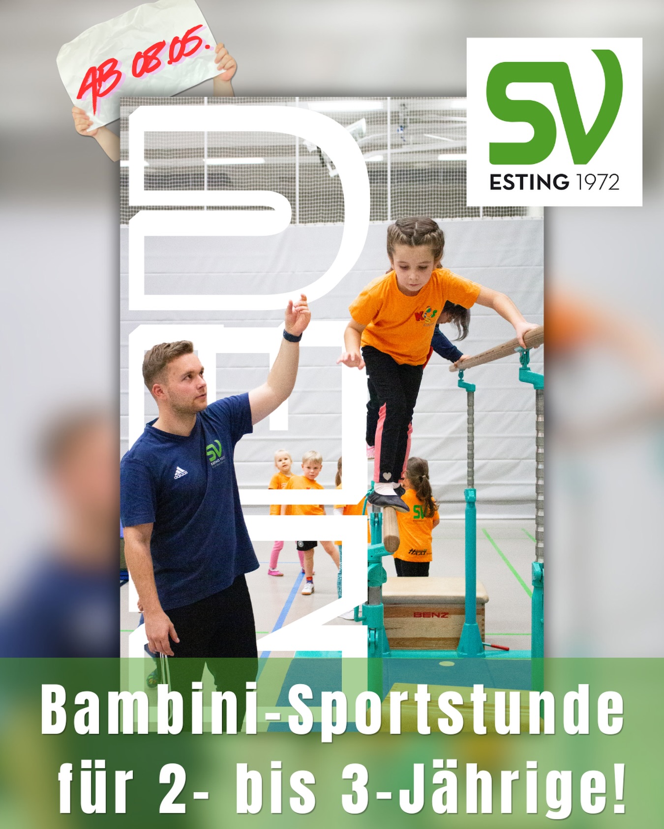 🤸‍♂️ Neu beim SV Esting: Bambinis-Sport (2–3 Jahre)