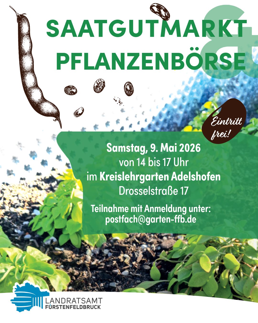 Landratsamt FFb – Saatgutmarkt und Pflanzenbörse im Kreislehrgarten Adelshofen