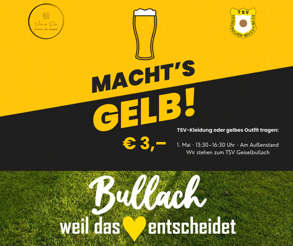 🟡 1. MAI | WIR STEHEN ZU UNSEREM VEREIN 💛