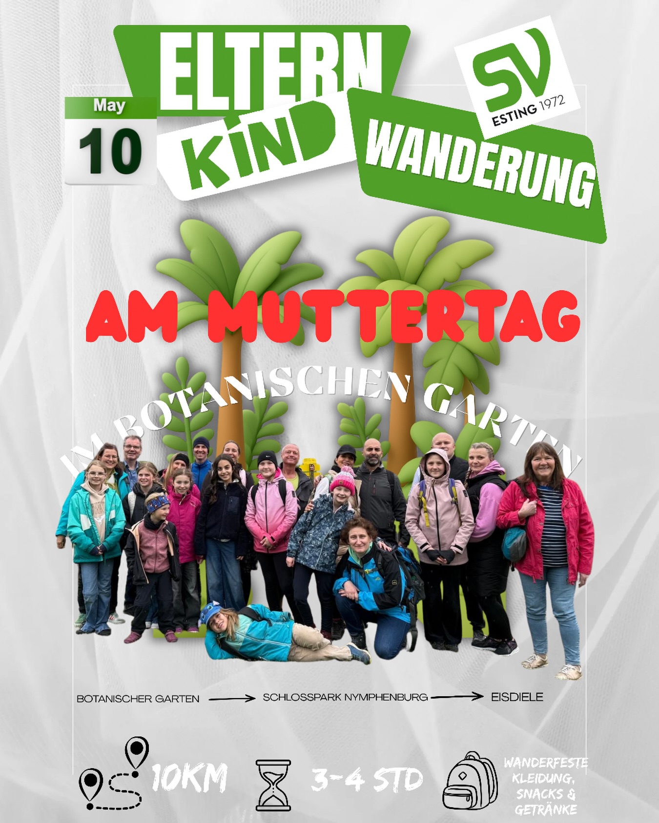 Am Muttertag wandern mit dem SV-Esting