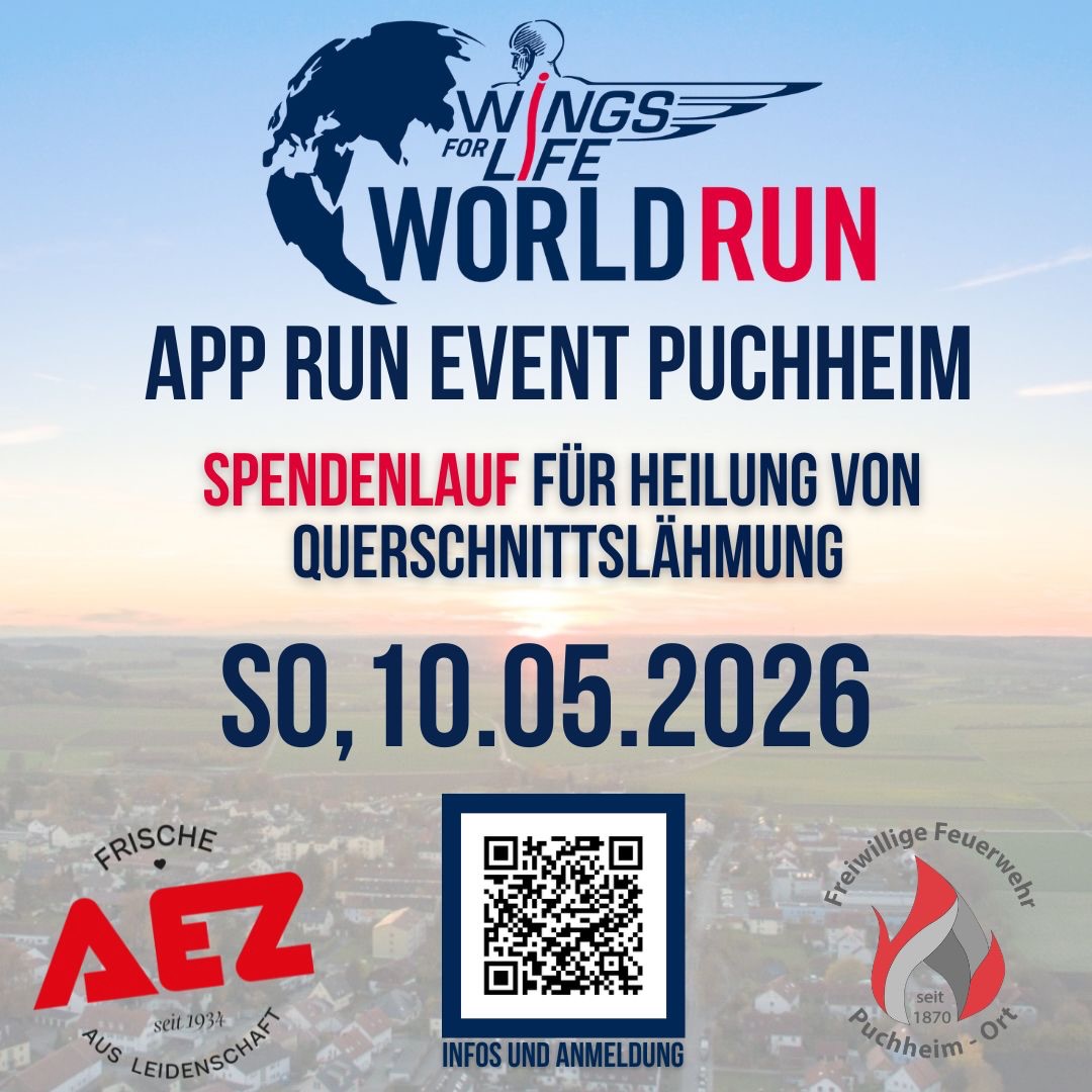 FFW – Puchheim – Der Countdown läuft! – Nicht mehr lange bis zum Wings for Life World Run!
