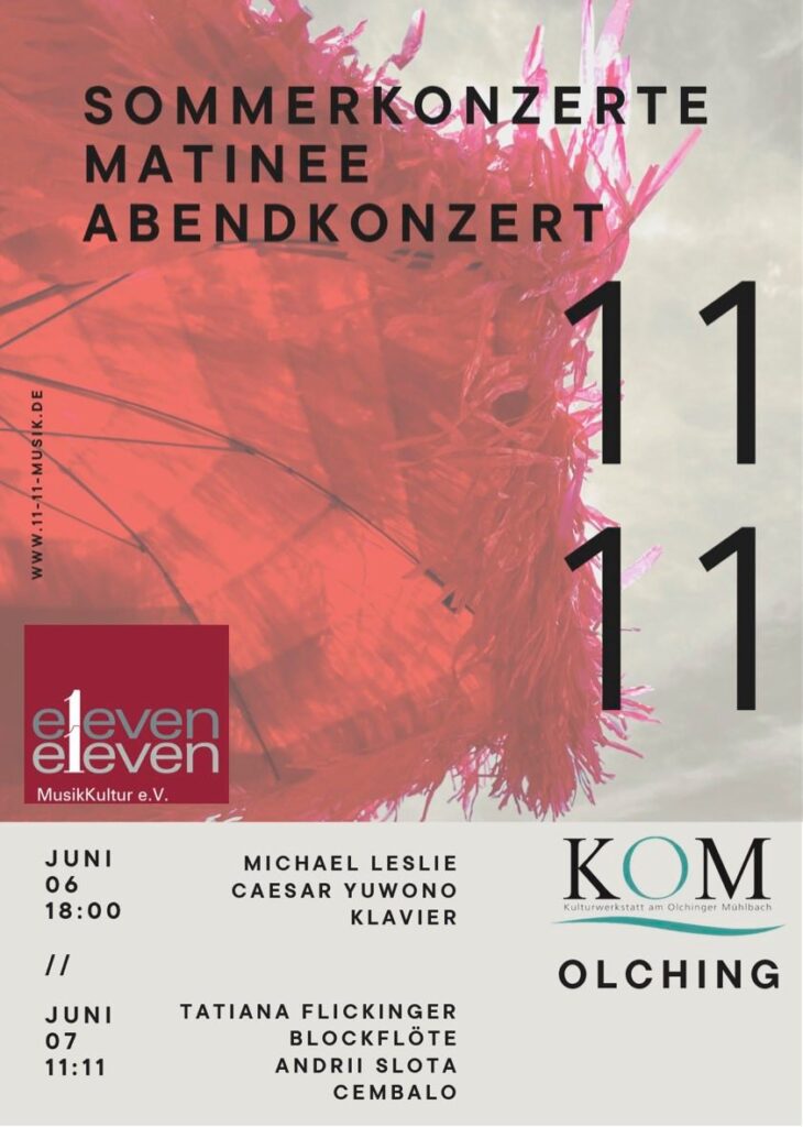 Zwei großartige Konzerte erwarten uns am 6. und 7. Juni bei ELEVEN-eleven.