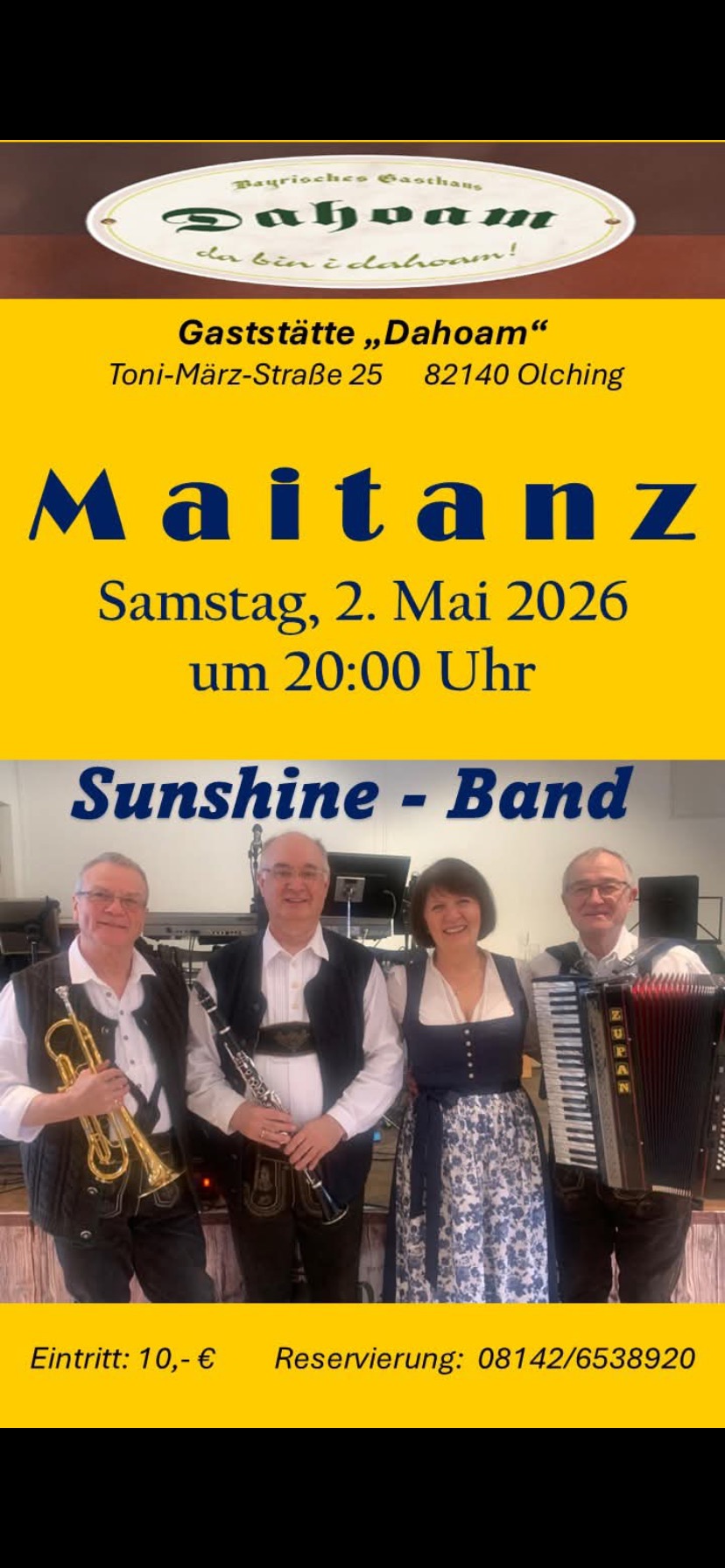 Maitanz im DAHOAM