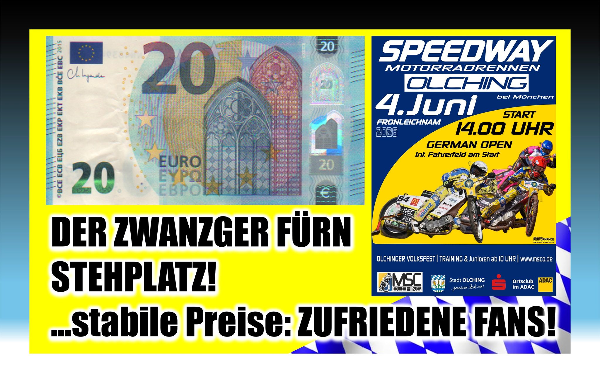 Stabile Preis beim Speedway in Olching !