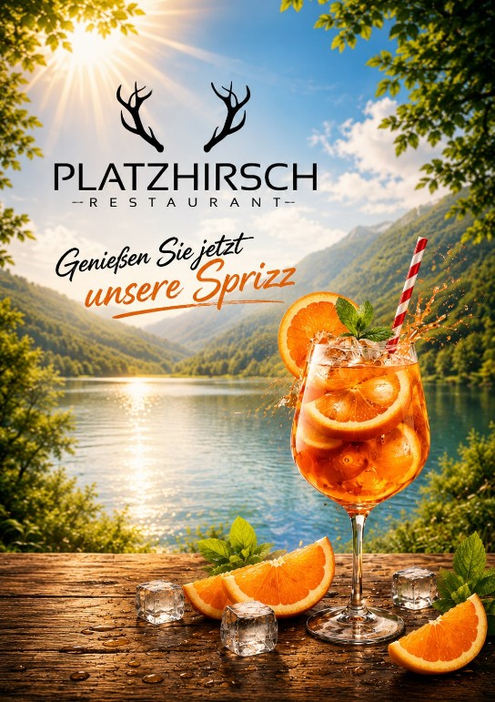 Platzhirsch -Restaurant am Golfplatz – Pfingsten und unsere Spritz für den Sommer