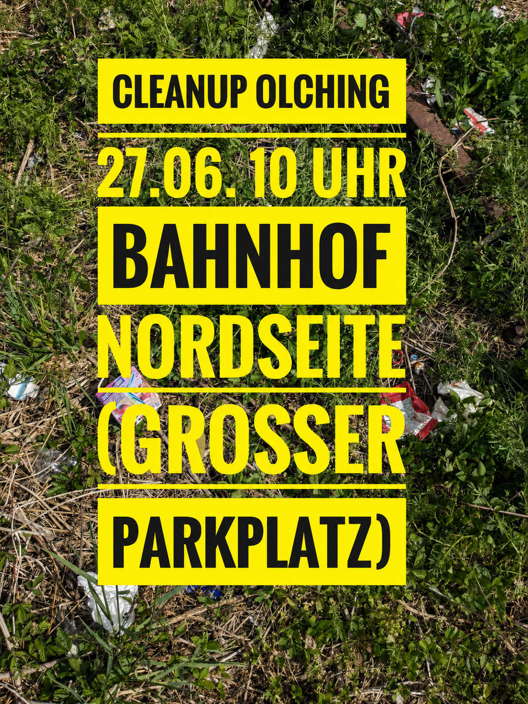 CleanUp Samstag – Zeit geändert