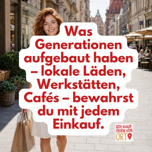 Wir kaufen gern vor Ort in Olching