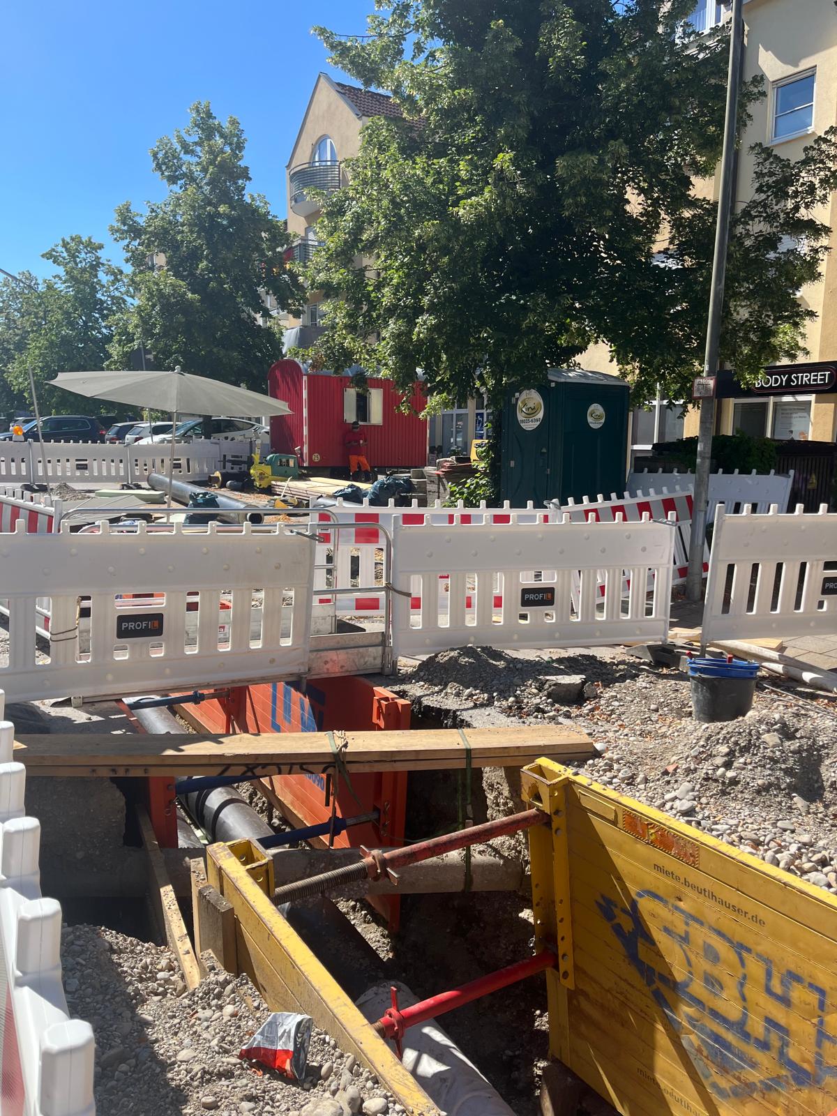 Baustelle beim Norma