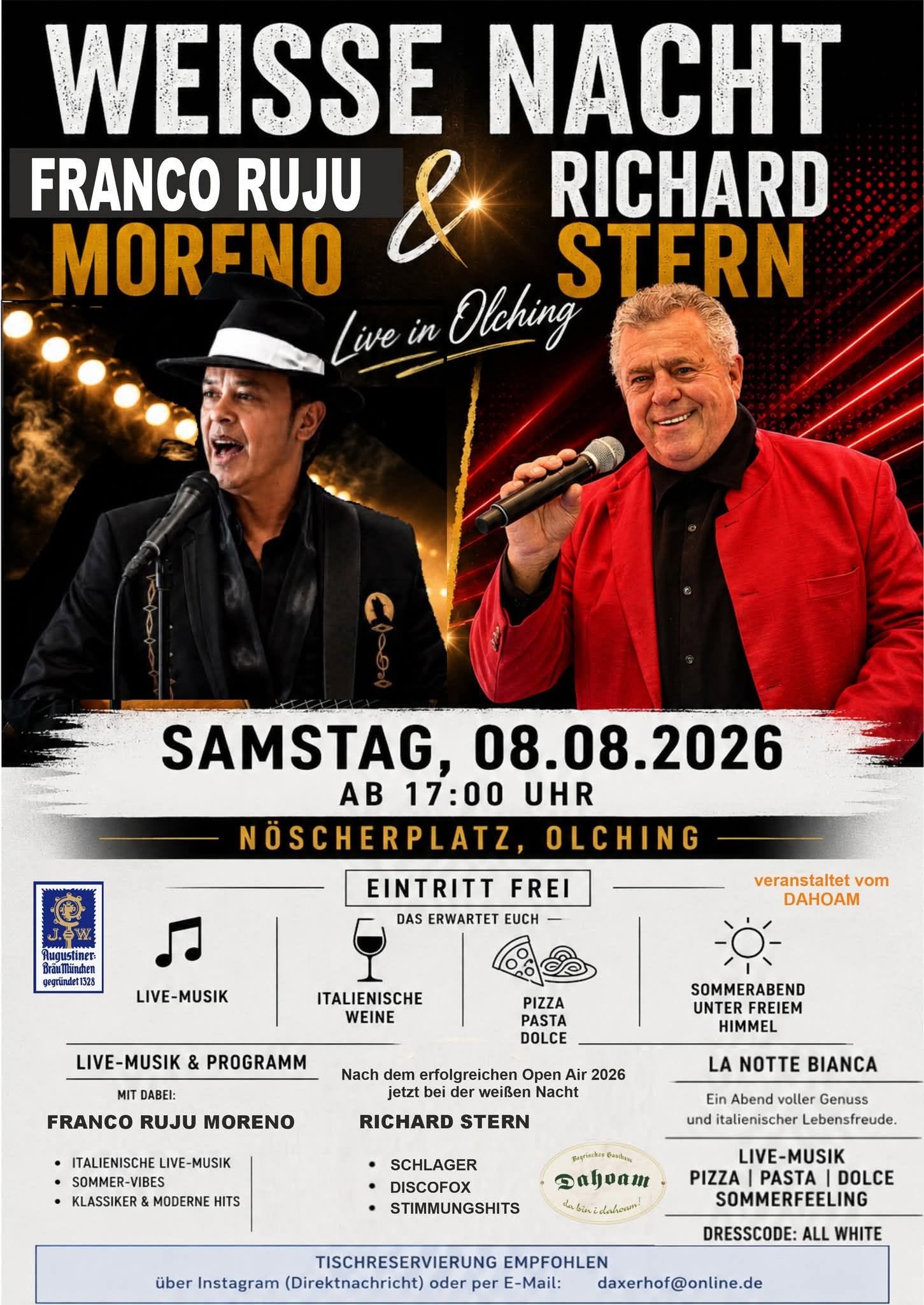 WEISSE NACHT IN OLCHING AM NÖSCHERPLATZ