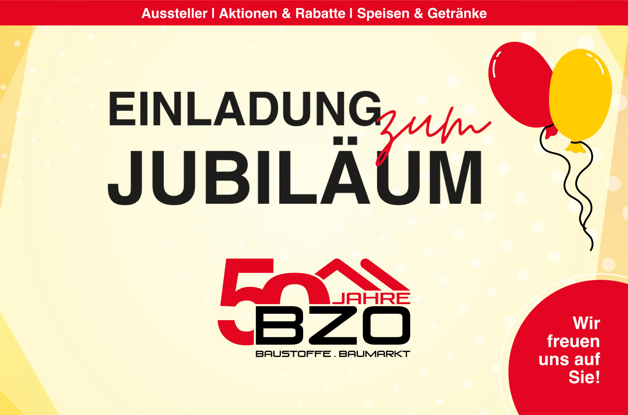 Zum Jubiläum lädt das BZO-Team herzlich ein.