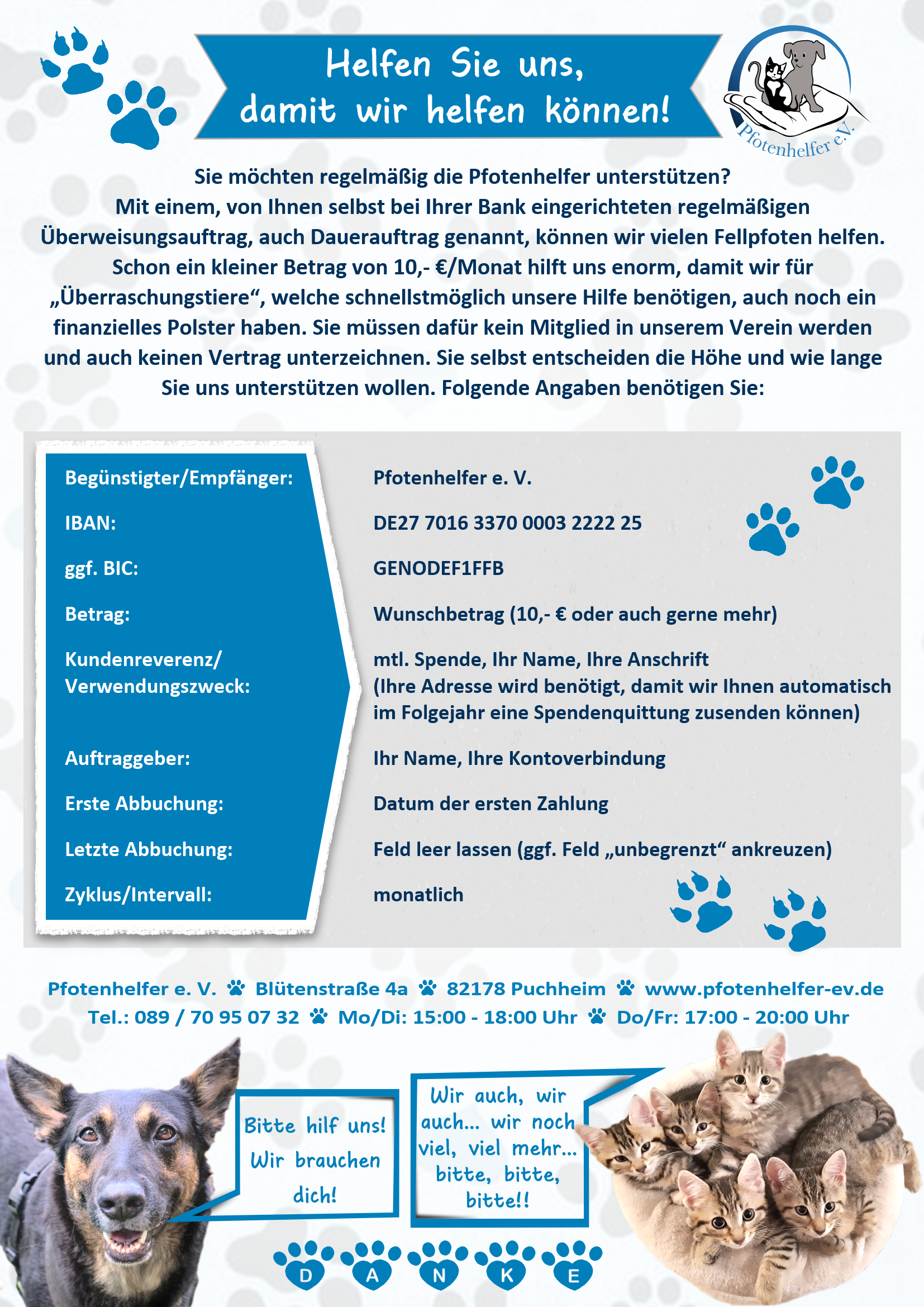 🐾🐾Spenden und Gutes tun 🐾🐾