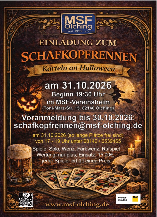 MSF – 31.10.2026 Schafkopfrennen