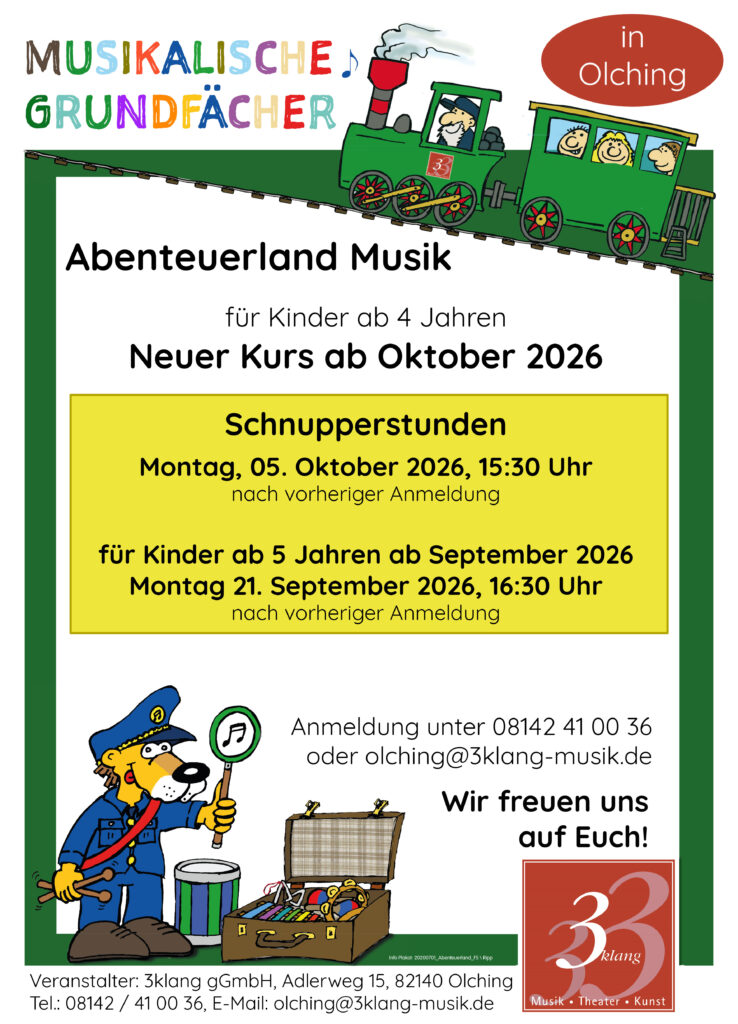Abenteuerland Musik – Schnupperstunden