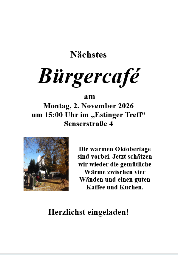 Bürgercafé der Nachbarschaftshilfe Olching e.V.