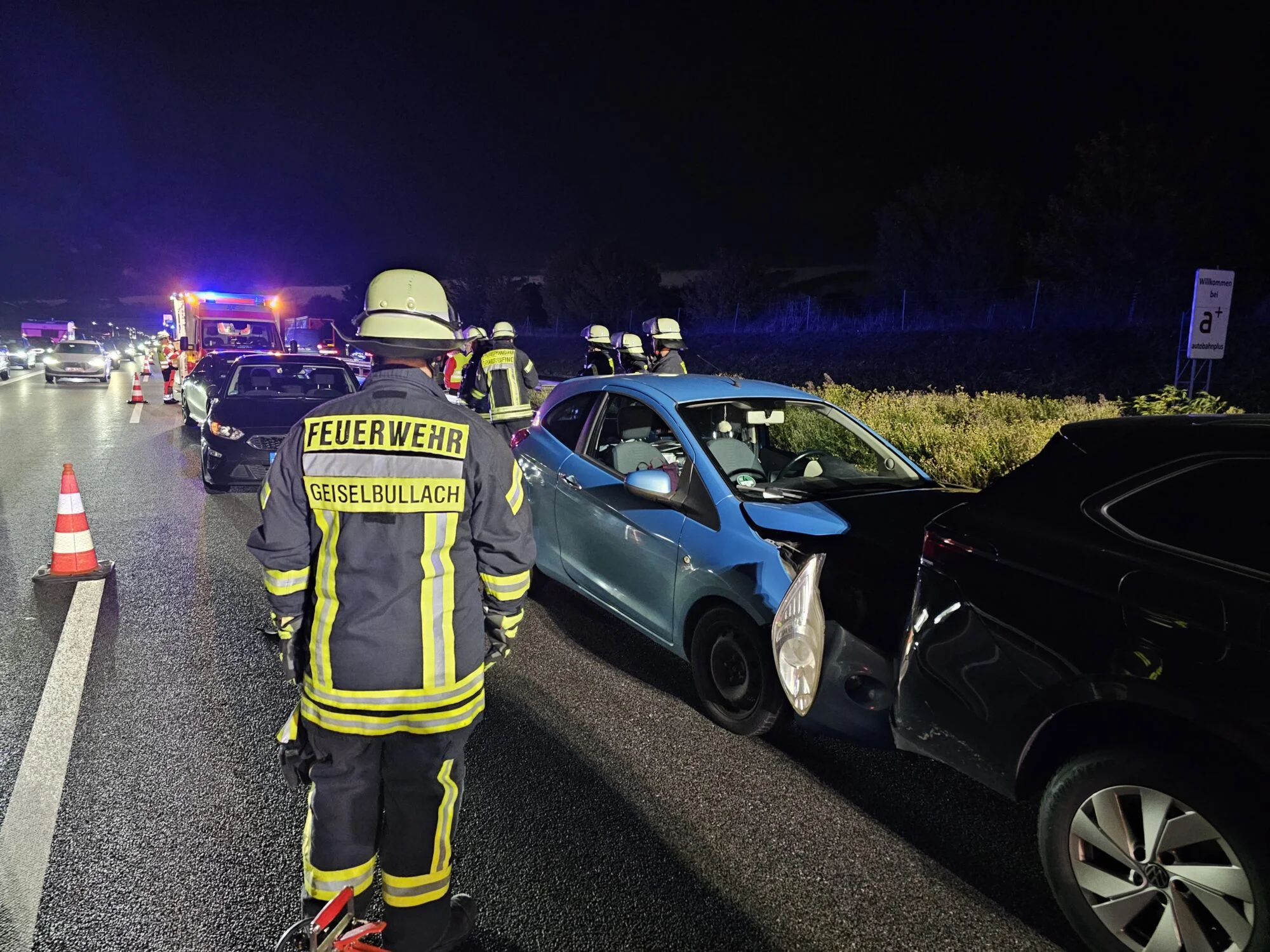 FFW Geiselbullach -Zwei Unfälle im Berufsverkehr