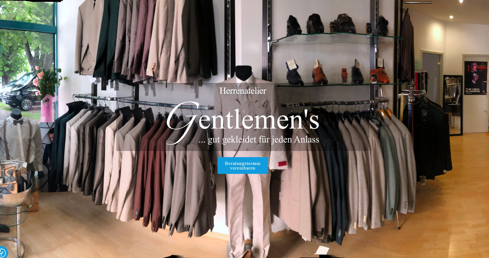 Gentlemens – unser Herrenausstatter in Olching im Kastanienhof